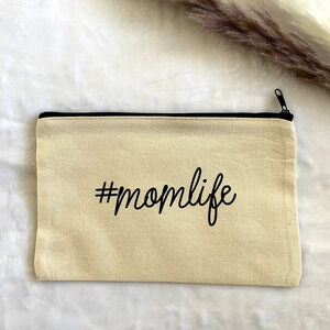 #momlife Canvas Make Up Pouch (Design 2)